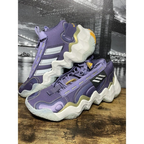 Adidas Exhibit B Mid Candice Parker Shoe Lavender Women's Size 5.5‎ - Picture 1 of 9